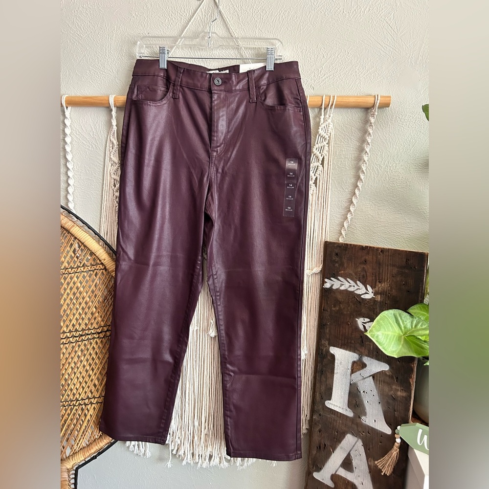 NWT MAURICES LEATHER PANT